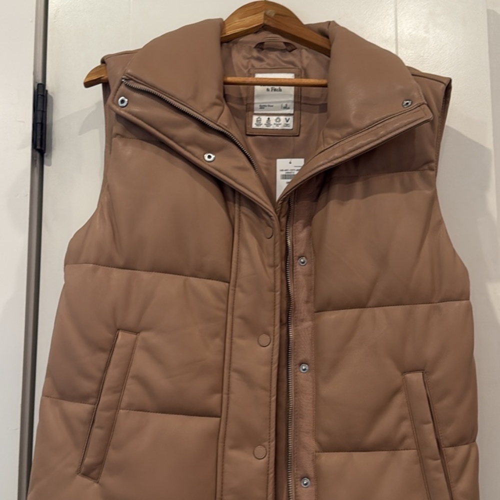Abercrombie & Fitch Vegan Leather Vest